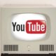 YouTube logo on a vintage