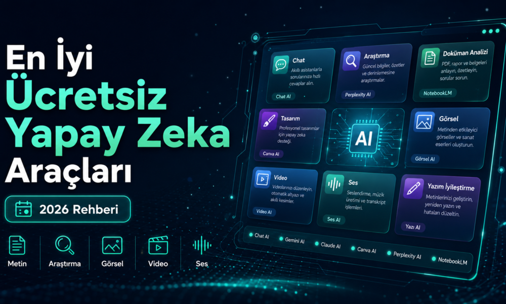 ücretsiz yapay zeka araçları