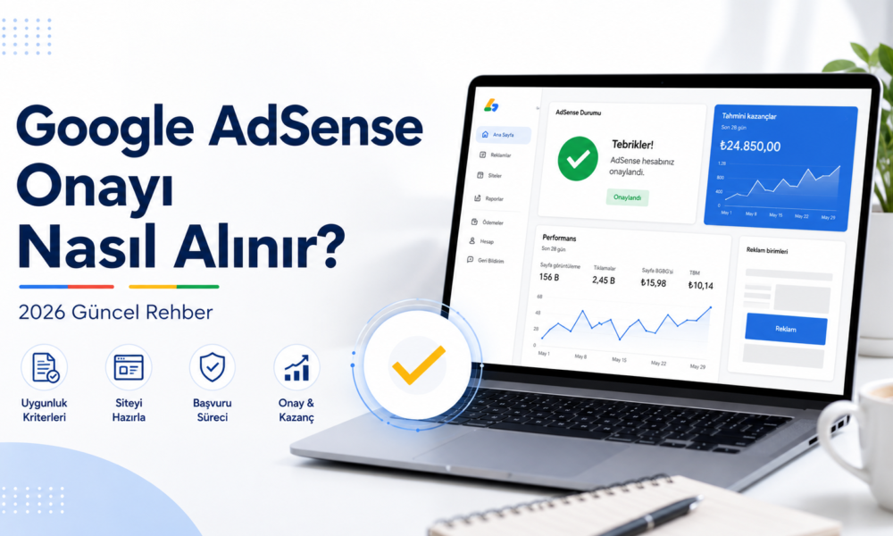 Google AdSense onayı nasıl alınır